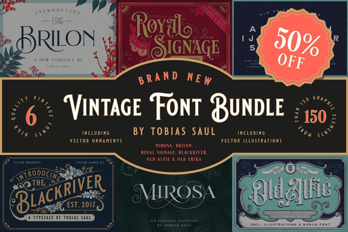 Vintage Font Bundle